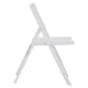image 4 of Interiors by Premier Wood White Finish Folding Chair, Space-saver Camping Chair, Easy Foldable Wood Chair, Easy to Clean Chair