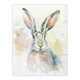 image 3 of Colourful Bunny Rabbit Light Watercolour Living Room Black Framed Wall Art Print A4