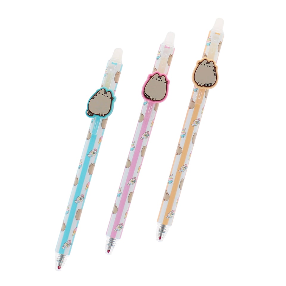 image 1 of Pusheen Erasable Gel Pen - Set of 3