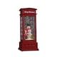 image 1 of 25cm Battery Operated Light up Christmas Phone Box Water Spinner with Snowman Scene & LEDs
