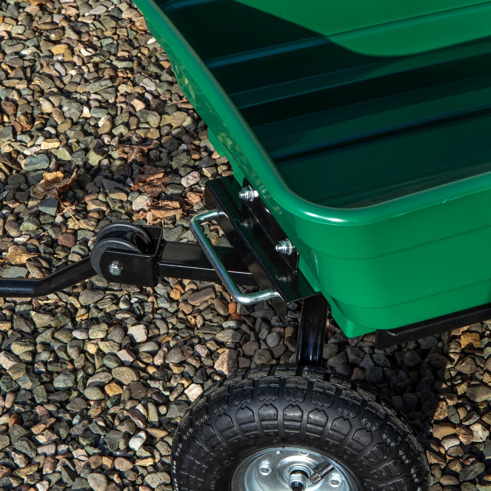 image 1 of 75 Litre 200Kg Capacity Tipping Garden Dump Cart / Truck Trolley / Wheelbarrow