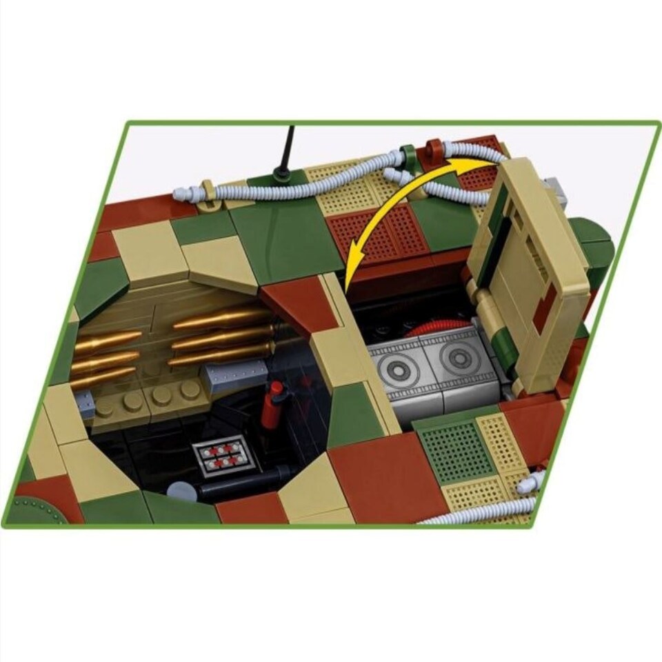 image 1 of Executive Edition Panzerkampfwagen VI Tiger Ausf. E. tank brick model - COBI 2587 - 1207 bricks