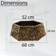 image 4 of 26.8Inch Christmas Tree Skirt Foldable Sequin Xmas Tree Stand Base Cover for Tree Decorations