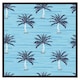 image 2 of Palm trees on blue (Picutre Frame) Grey | S