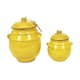 image 2 of Verano Spanish Ceramics Selena Glazed Storage Jar - 15cm Yellow Yellow