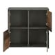 image 4 of Best Chest Storage Cabinet with 4 Doors in Concrete Optic Dark Grey/Old - Wood Vintage