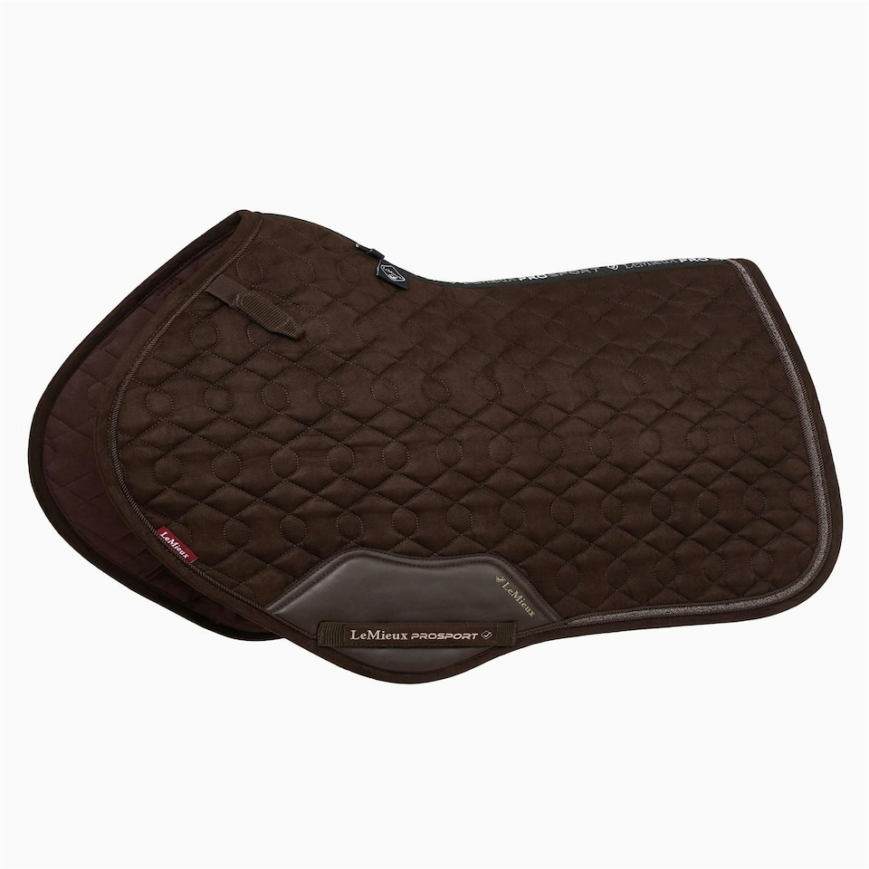 image 1 of LeMieux Crystal Suede Close Contact Pad Blue | Small/Medium