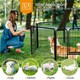 image 4 of Yaheetech 8 Metal Dog Playpen Panels, 80 × 60 cm Black