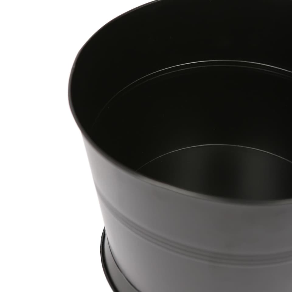 image 1 of Rink Drink Handmade Galvanized Iron Ice Bucket - 26.5cm - Black