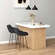 image 3 of HOMCOM Bar Stools Set of 2 Velvet-Touch Fabric Counter Bar Chairs Dark Grey