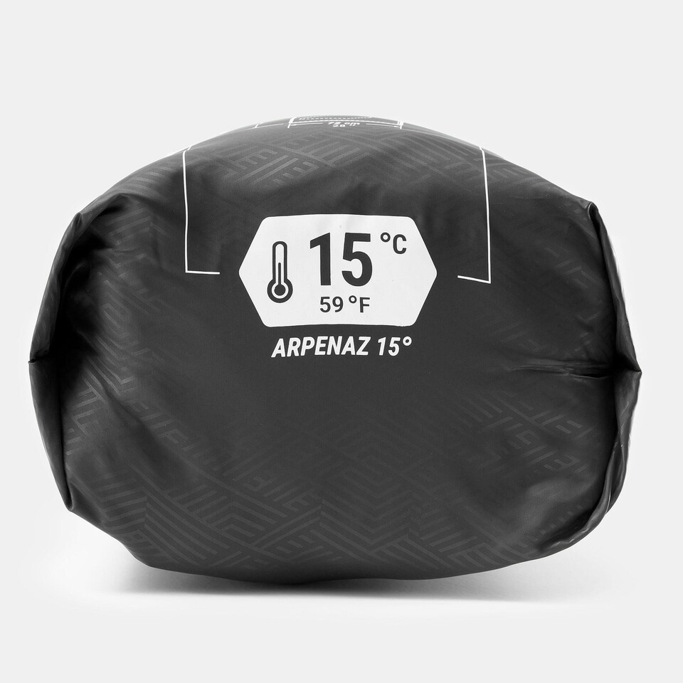image 1 of Decathlon 15°C camping sleeping bag Azpenaz