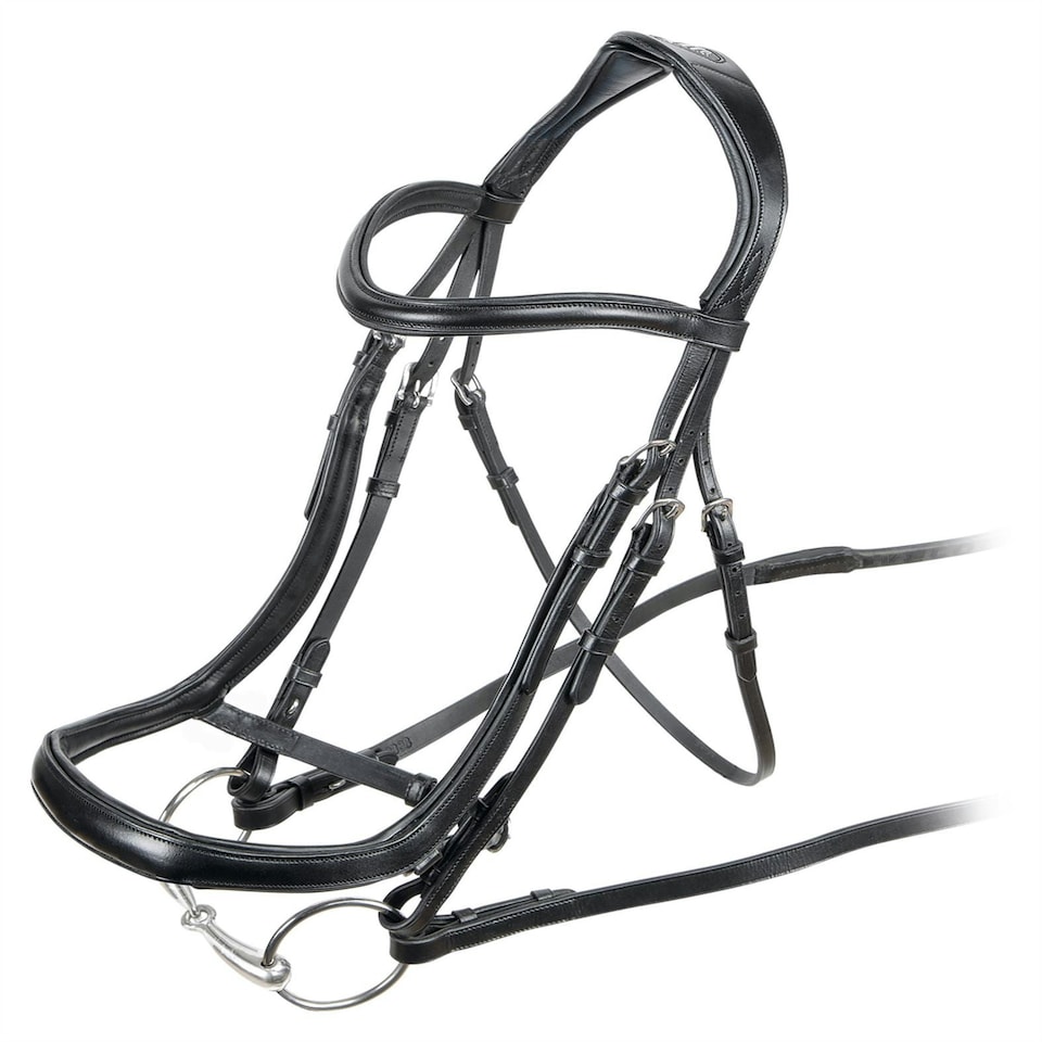 image 1 of Shires Velociti Ergononic Cavesson Bridle Brown | Size: X-Full
Colour: H.Brown