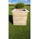 image 2 of Multi Pack of 2 - Deluxe Square Planter - Timber - L47 x W47 x H46 cm - Fully Assembled | Brown