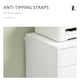 image 6 of Vinsetto Mobile Filing Cabinet, 7-drawer File Cabinet with Wheels, White