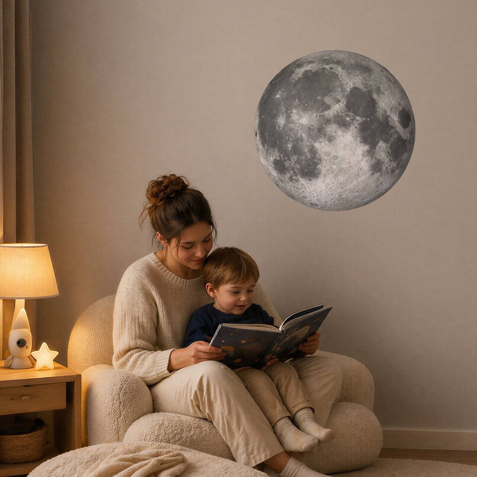image 1 of Full Moon Wall Sticker