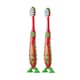 image 1 of Brush Baby Dinosaur FlossBrush™ Bristles Toothbrushes Double Pack (3-6 Years)