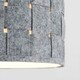 image 3 of ValueLights Pair Of Grey Weave Fabric Pendant Light Shades