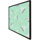 image 3 of Geometric triangle stripes (Picutre Frame) Grey | XS