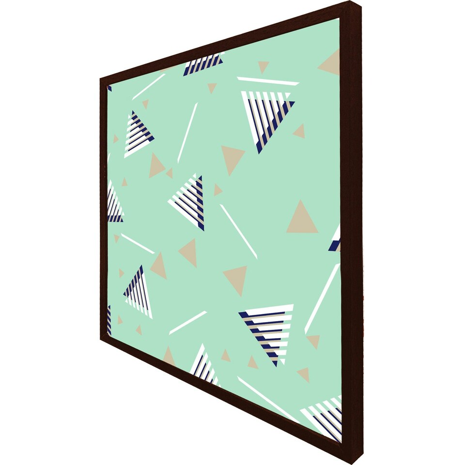 image 1 of Geometric triangle stripes (Picutre Frame) Grey | XS