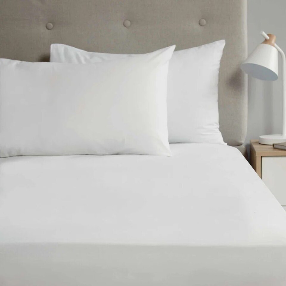 image 1 of Percale Housewife Pillowcase Pair White