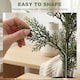image 5 of HOMCOM Set of 2 Decorative Artificial Plants Cypress in Weighted Pot, 120cm