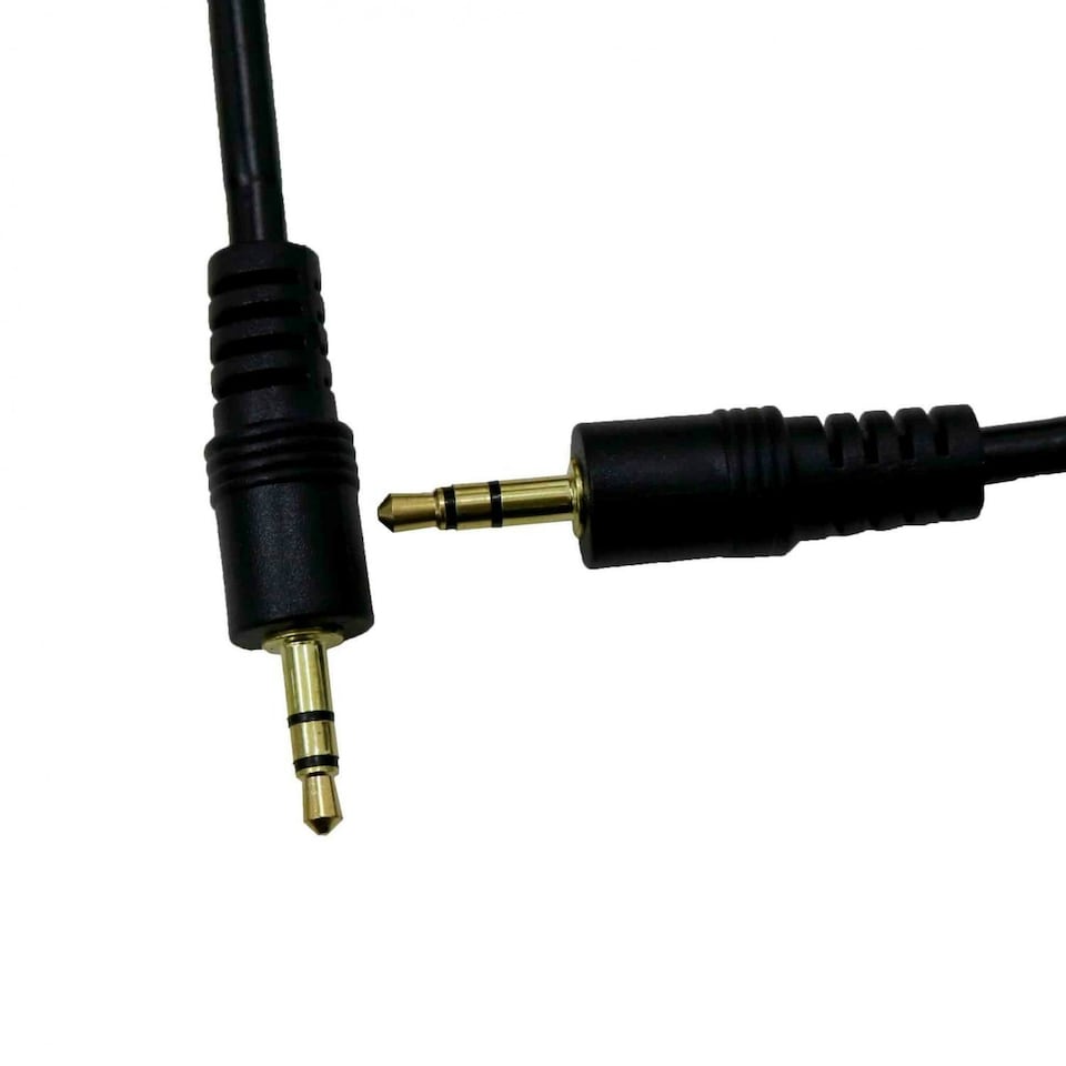 image 1 of Oypla 3m 3.5mm Jack to Jack Stereo Extension Audio Aux Gold Cable Lead Black | 3m