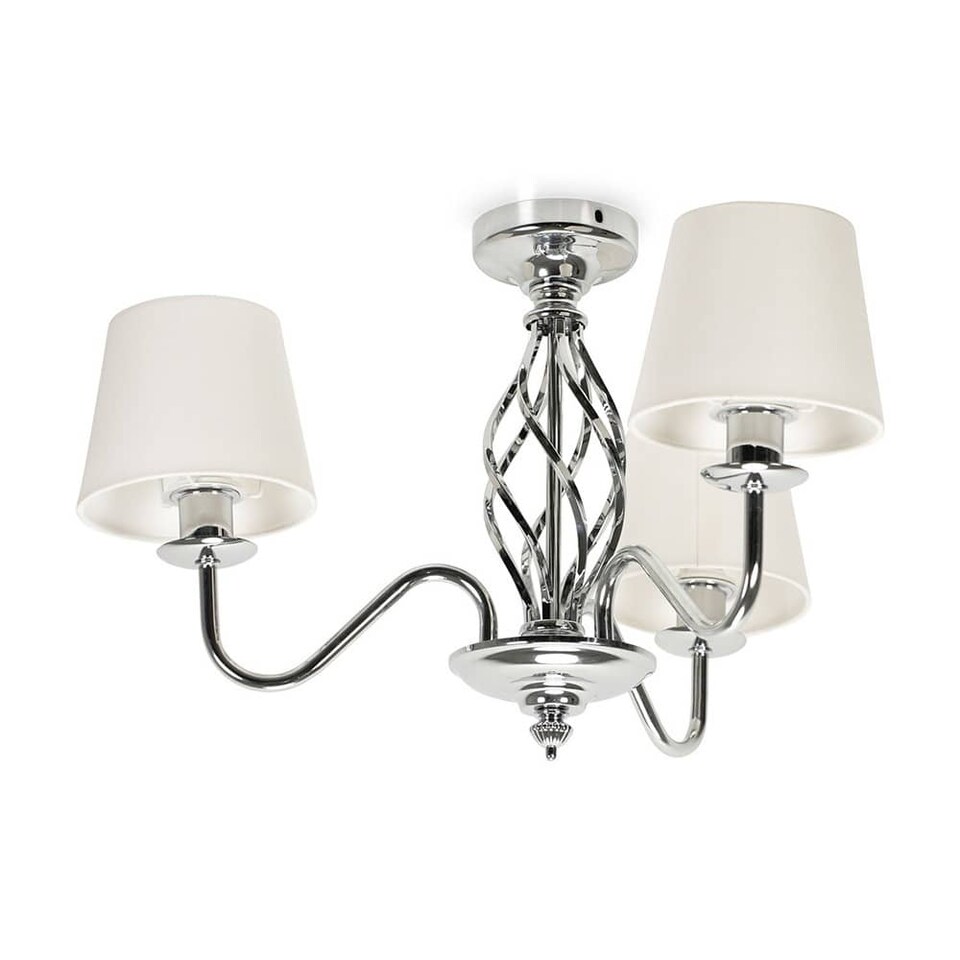image 1 of ValueLights Memphis Chrome 3 Way Chandelier | Chrome