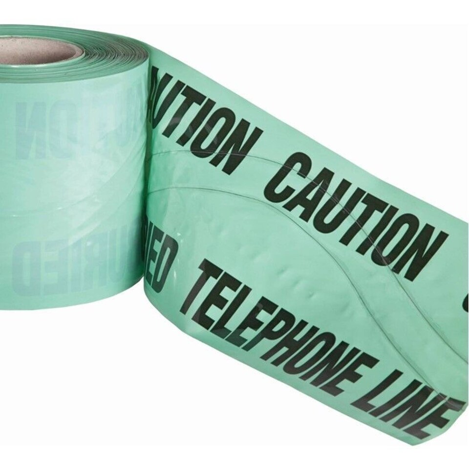 image 1 of Pegdev High Visibility Underground Detectable Warning Tape Telephone 150mm x 70m