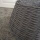 image 10 of Samuel Alexander 58cm x 26cm Medium Willow Christmas Tree Skirt - Dark Grey
