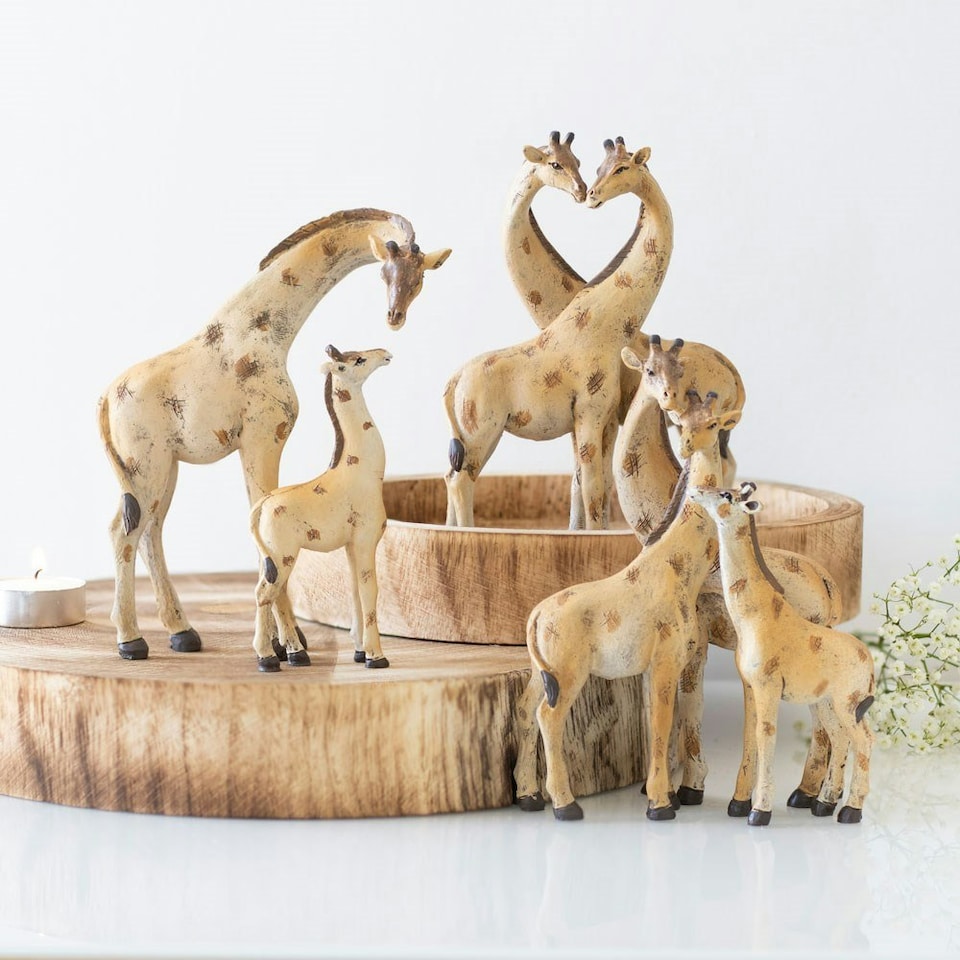 image 1 of Mother and Giraffe Baby Ornament
