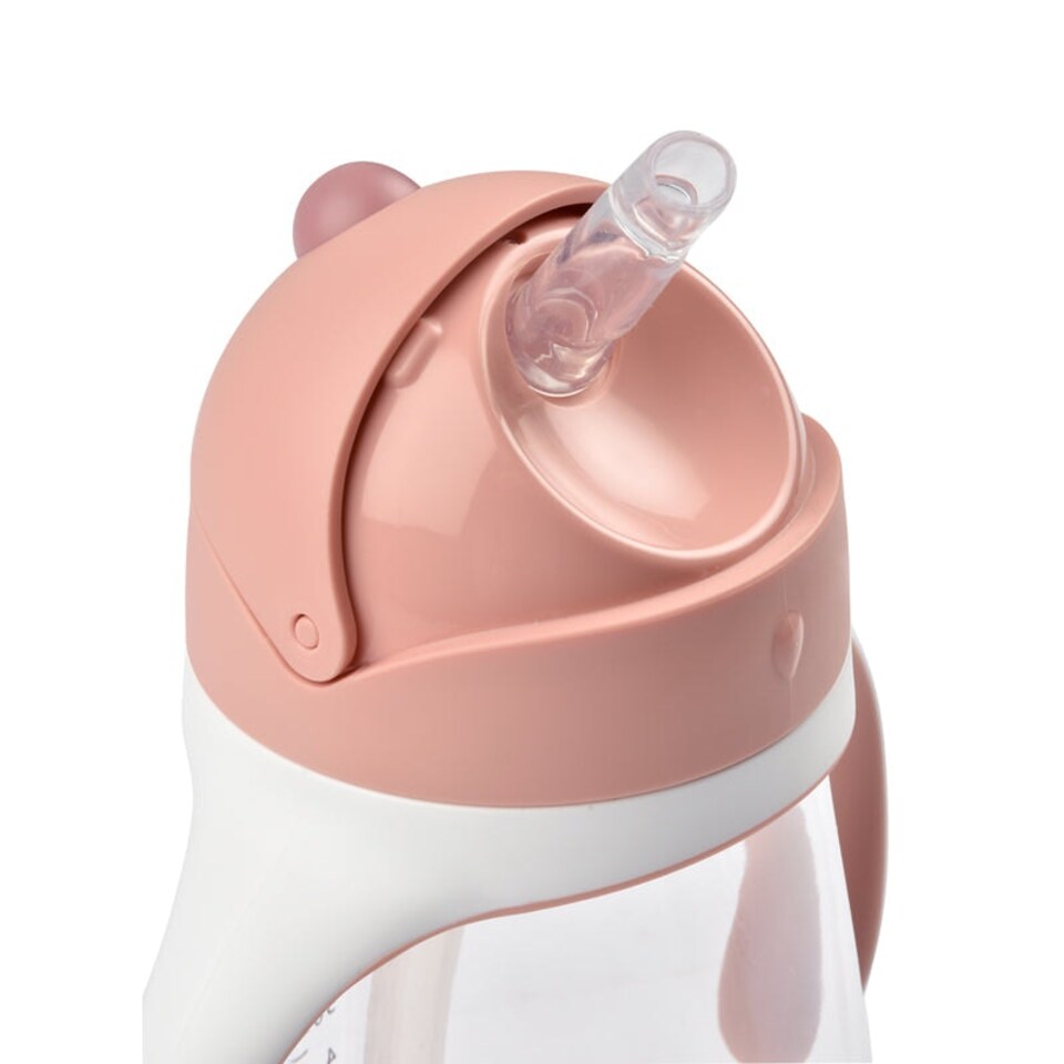 image 1 of Béaba Tritan Straw Cup Pink 300ml