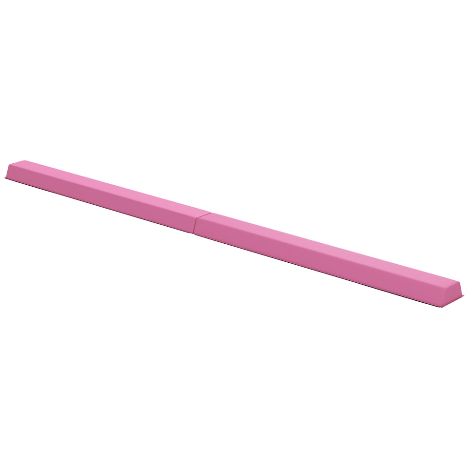 image 1 of SPORTNOW 7.7FT Folding Gymnastics Balance Beam with Anti-Slip Base, Pink