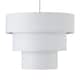 image 2 of Barty - White 38cm Tiered Pendant Shade | White | Large | 1