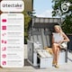 image 2 of Beach Chair with cushions, footrest and rain cover Black | Grey