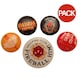 image 1 of Stranger Things Hellfire Club Button Badge Set (Pack of 5) - Multicoloured - One Size