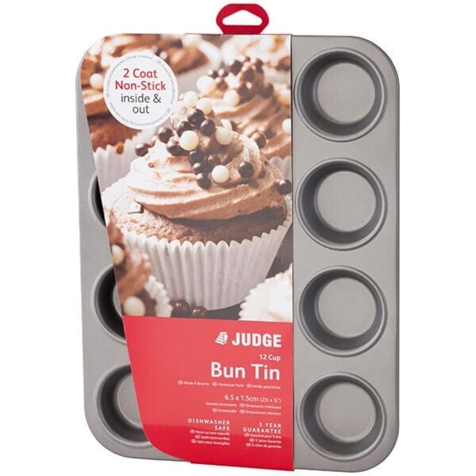 image 1 of Judge Bakeware 12 Cup Bun Tin