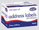 image 1 of Self Adhesive Address Labels 250 Roll