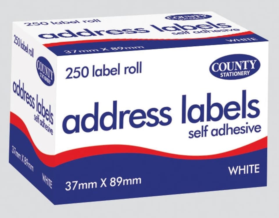 image 1 of Self Adhesive Address Labels 250 Roll