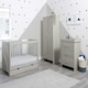 image 2 of Pembrey 3 Piece Furniture - Cot Bed, Changing Unit, Wardrobe & Premium Sprung Mattress, Suitable from Birth to 4 Years (Ash Grey)