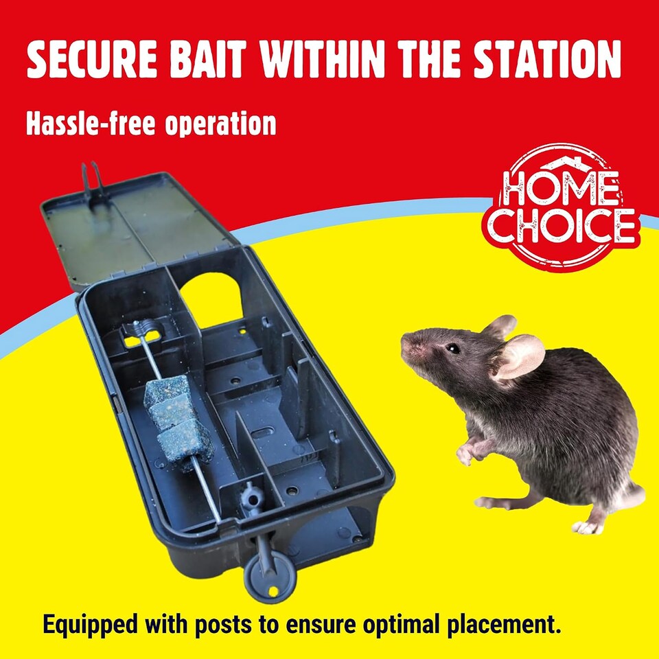 image 1 of The Big Cheese Rat and Mouse Bait Station Tamper Resistant Lockable Indoor Outdoor