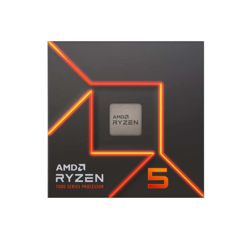 image 1 of AMD Ryzen 5 7600X Socket 6-Core 105W Radeon Graphics AM5 Processor - Black