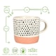 image 3 of Nicola Spring Ceramic Dipped Dots Coffee Mugs - 385ml - Pink - Pack of 6 Pink