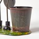 image 3 of Homescapes Metal Ant with Bouquet and Flower Pot - 32 cm Tall