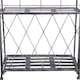 image 7 of Outsunny 3-Tier Metal Folding Plant Stand Display Rack Bookshelf Unit Outdoor