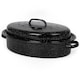 image 10 of VonShef Enamel Roaster with Lid, Self-Basting, Non-Stick Steel Roasting Tin