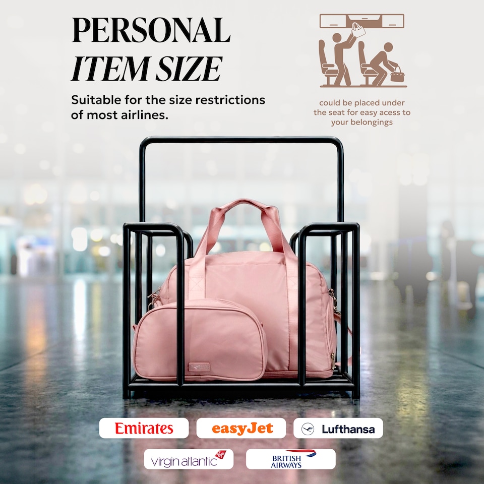 image 1 of Lugg Duffle and Toiletry Bag Set Waterproof Expandable Cabin Size 2 Piece