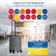 image 3 of Flight Knight Premium Hard Shell Lightweight Cabin Suitcase - 8 Wheels - TSA Lock & USB Port - 100 Airlines Approved Including Ryanair Priority - 55x40x20cm Grey | Anthracite | Cabin Bag