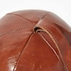 image 3 of Homescapes Brown Round Faux Leather Door Stop