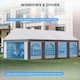 image 4 of Outsunny 8 x 4m Party Tent, Marquee Gazebo with Sides, Windows and Double Doors