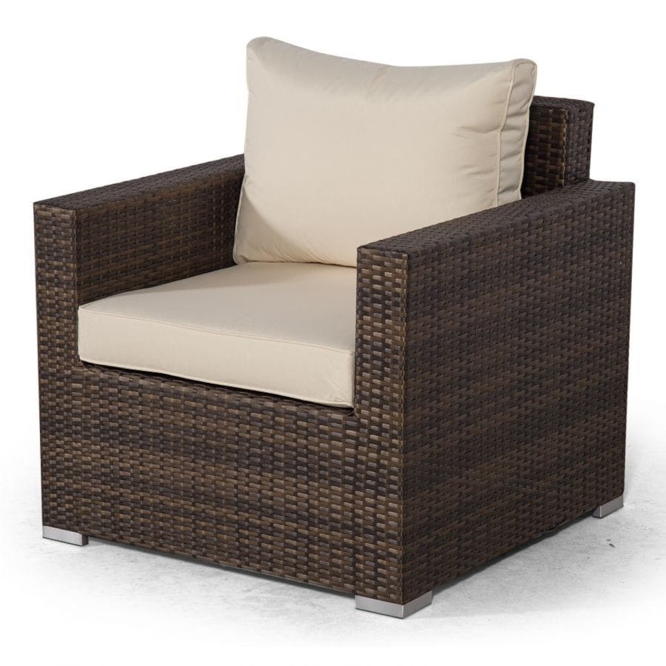 image 1 of Sydney 8 Seater Drinks Cooler Conversation Dining Set With Coffee Table & 3 Stools | Brown | Brown